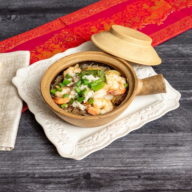 Shrimp Clay Pot.