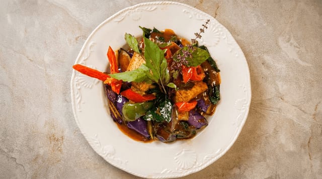 Eggplant in Basil.