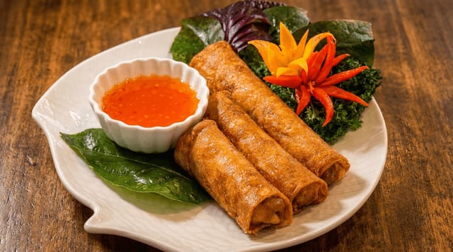 Vegetable Spring Rolls.