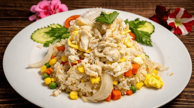 Crab Meat Fried Rice.